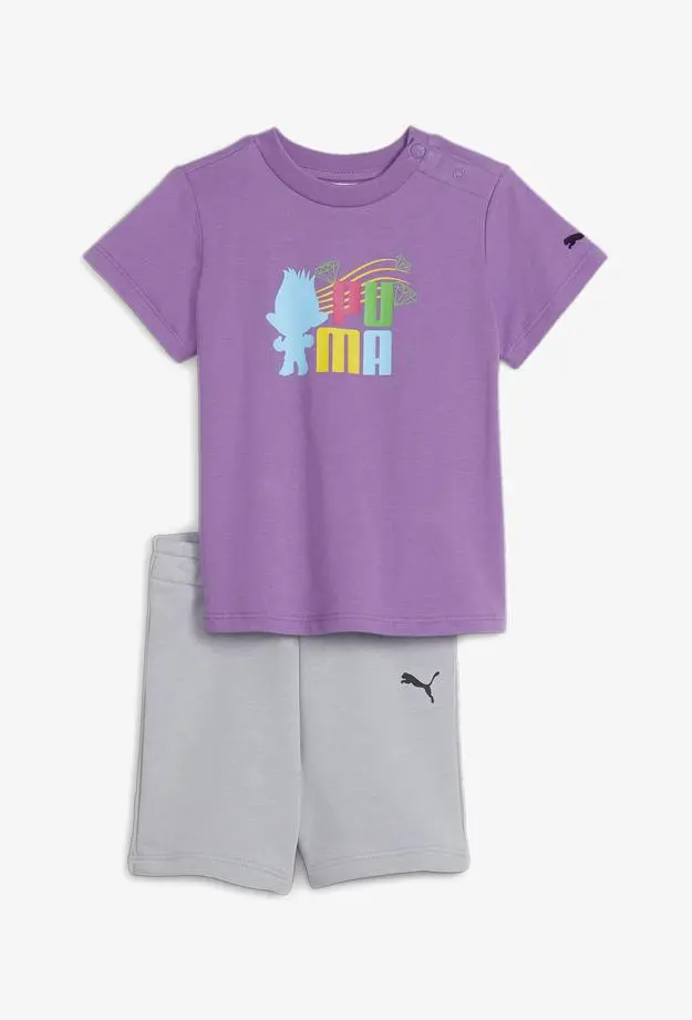 Puma Puma X Trolls Minicats Set Bebek Gri Eşofman Takımı 1-2 Yaş