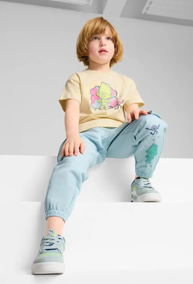 Puma Puma X Trolls Graphic Çocuk Sarı T-Shirt 7-8 Yaş