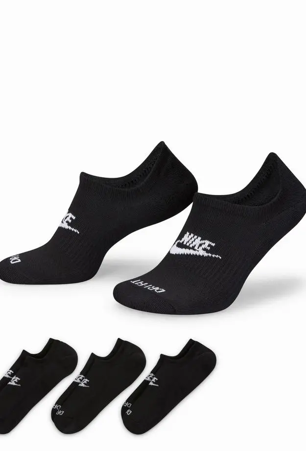 Nike Nike Evryday Plus Cush Footie Unisex Siyah Çorap