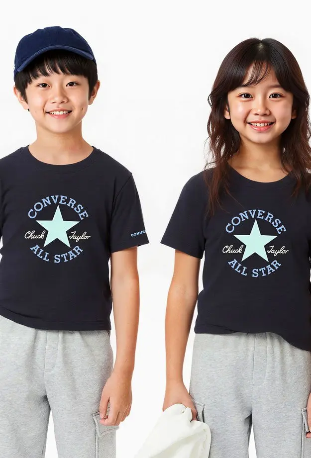 Converse Converse Chuck Taylor Çocuk Siyah T-Shirt S