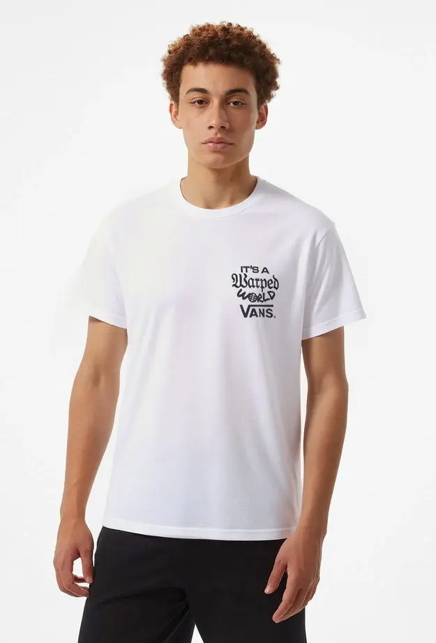 Vans Vans Warped World Ss Erkek Beyaz T-Shirt S