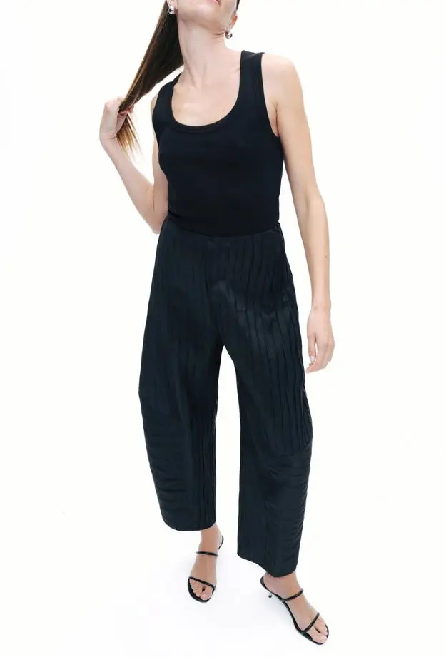 Nocturne Kırışık Görünümlü Pantolon