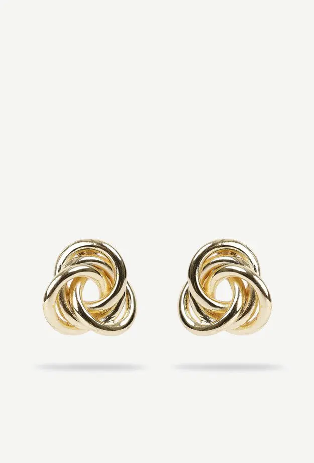 Yargıcı YARGICI Burgu Detaylı Gold Küpe