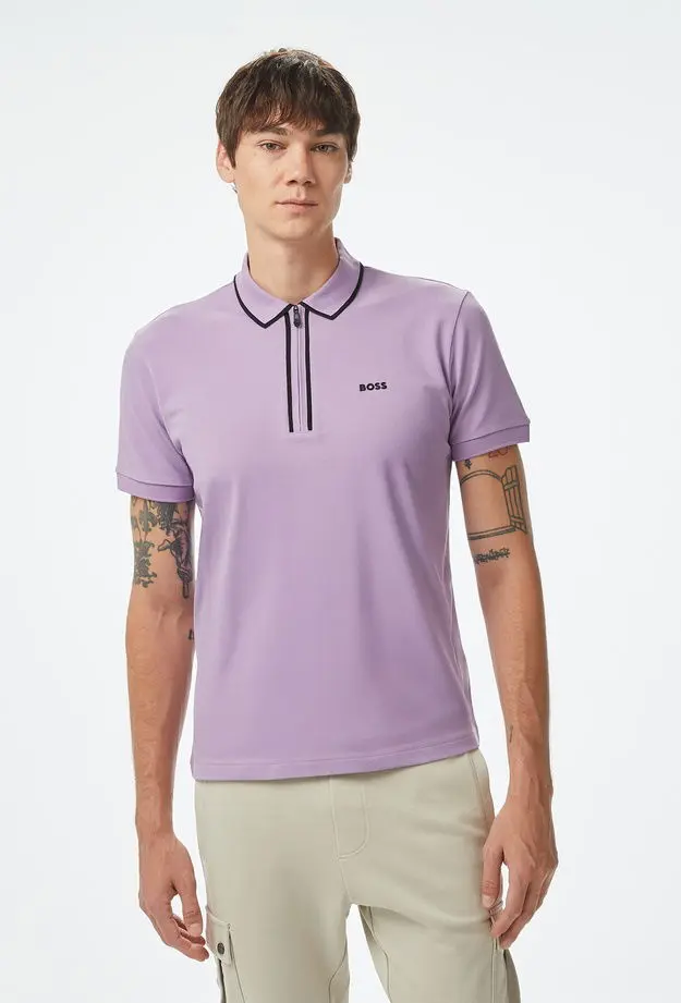 BOSS Boss Philix Tape Erkek Mor Polo S