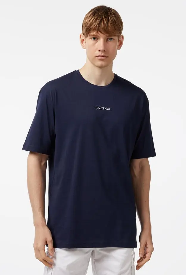 Nautica Nautica Erkek Lacivert Oversize T-Shirt