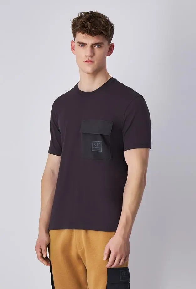 Champion Champion Erkek Siyah T-Shirt