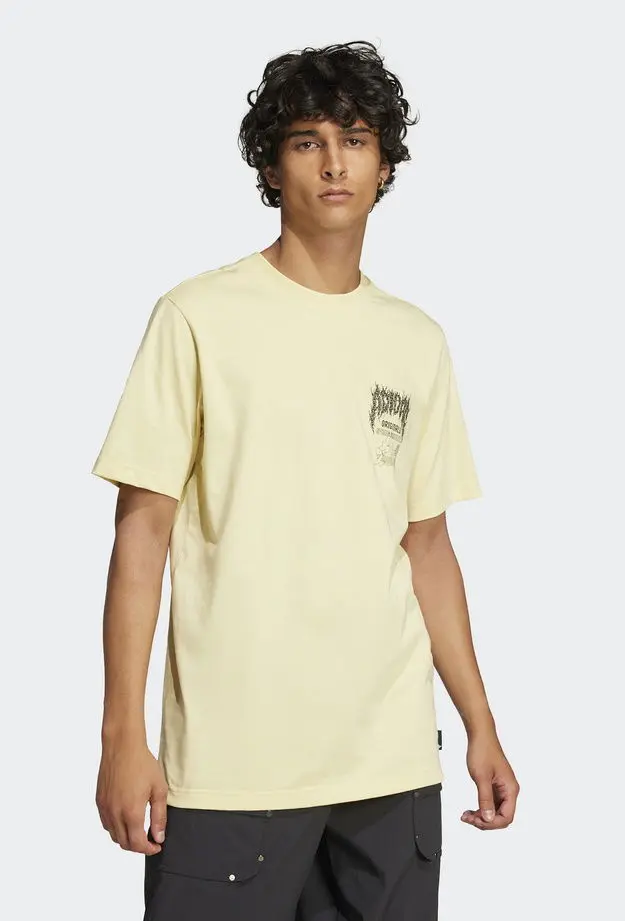 adidas adidas Originals Q12 Ts Death Sarı Erkek T-Shirt S