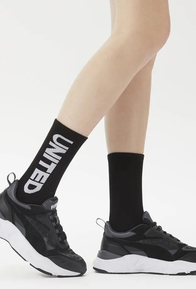 UNITED4 United Unisex Siyah Çorap