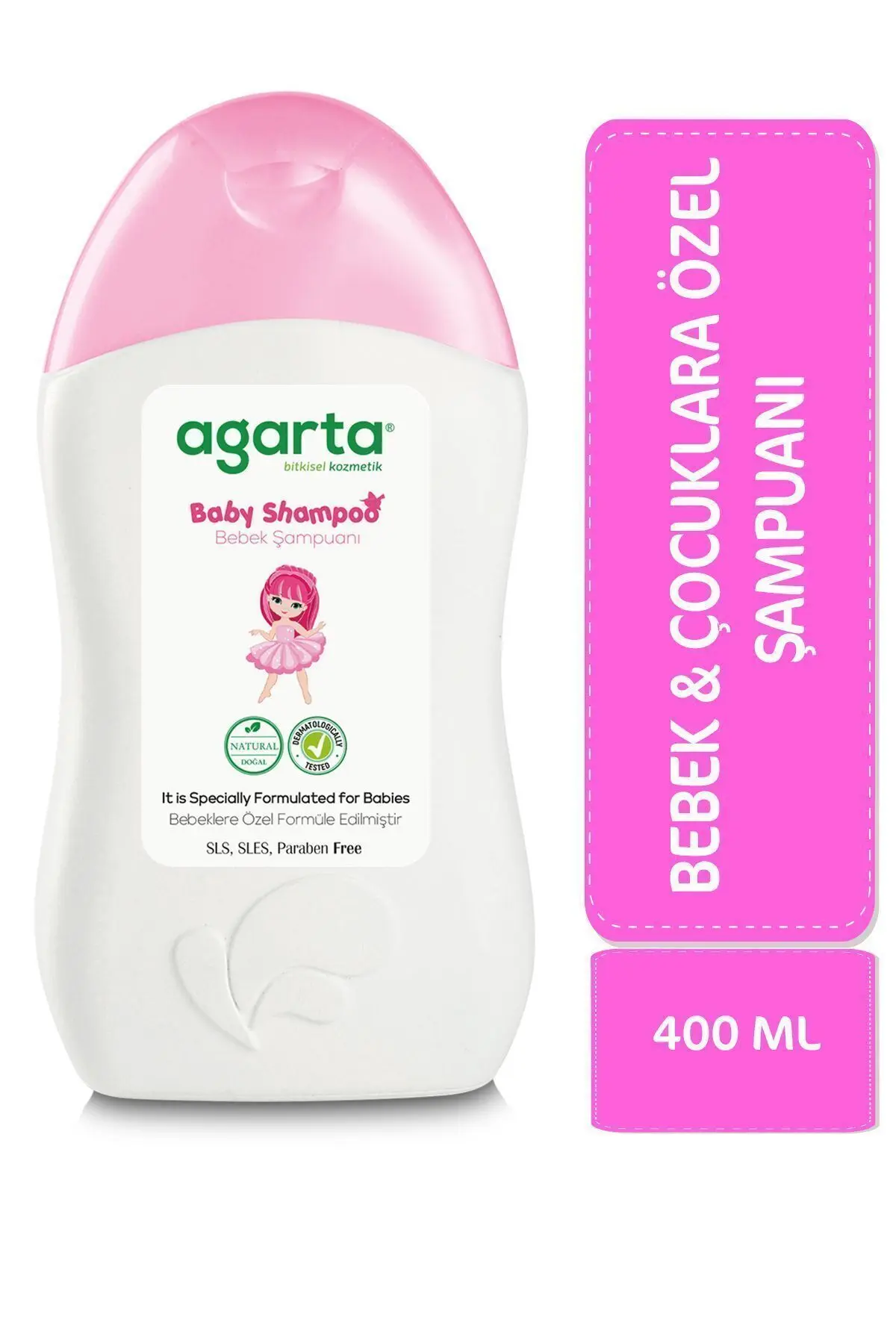 Agarta Doğal Bebek Kız Çocuklarına Özel Bakım Şampuanı 400 ml