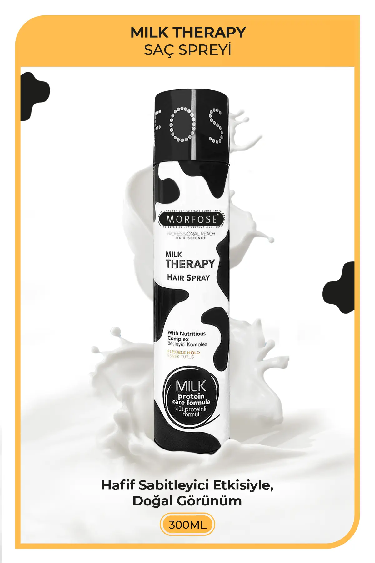 Morfose Milk Therapy Saç Spreyi 300 ml - Saça Şekil Veren Saç Bakım Spreyi