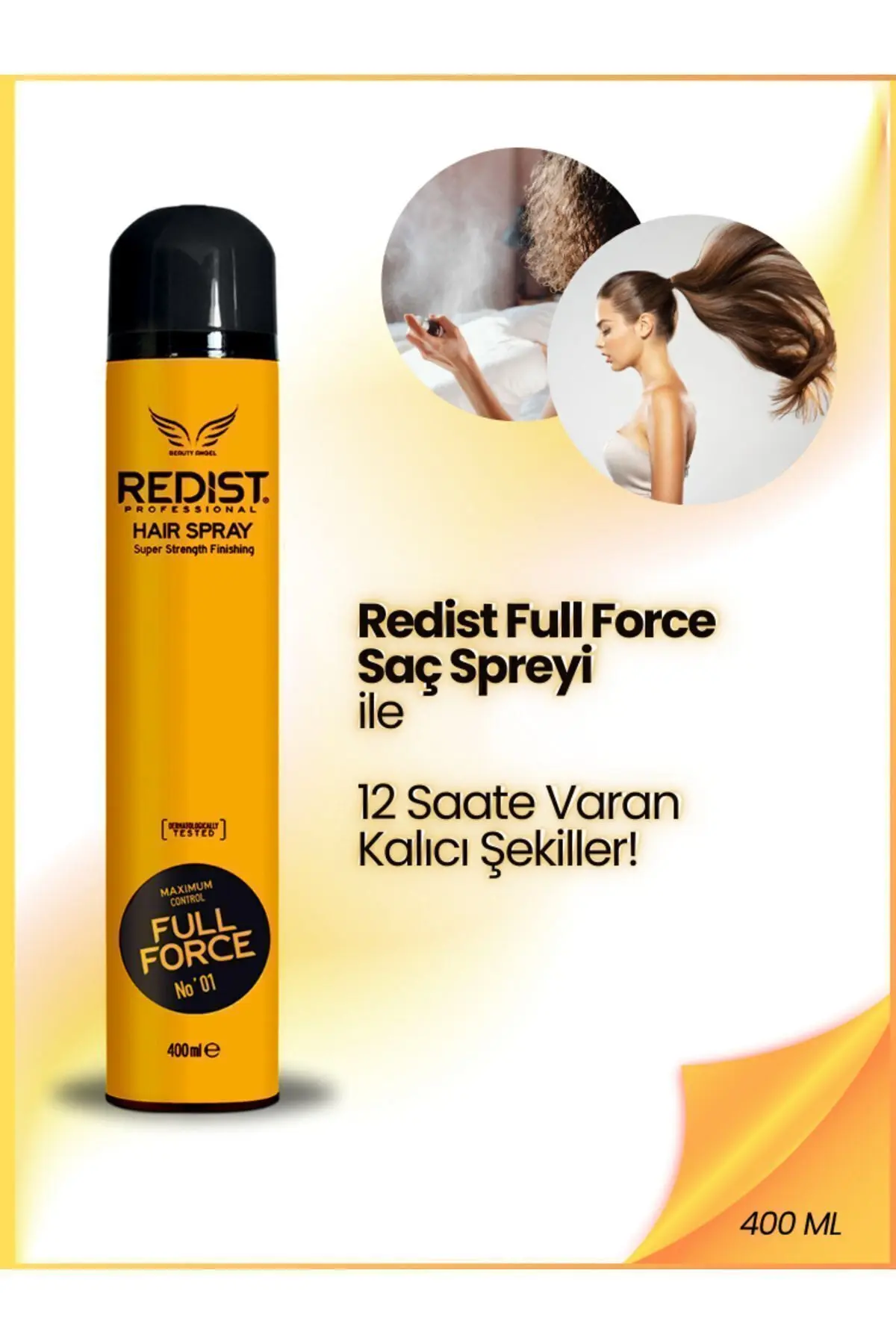 Redist Full Force Extra Sert Saç Spreyi 400ml