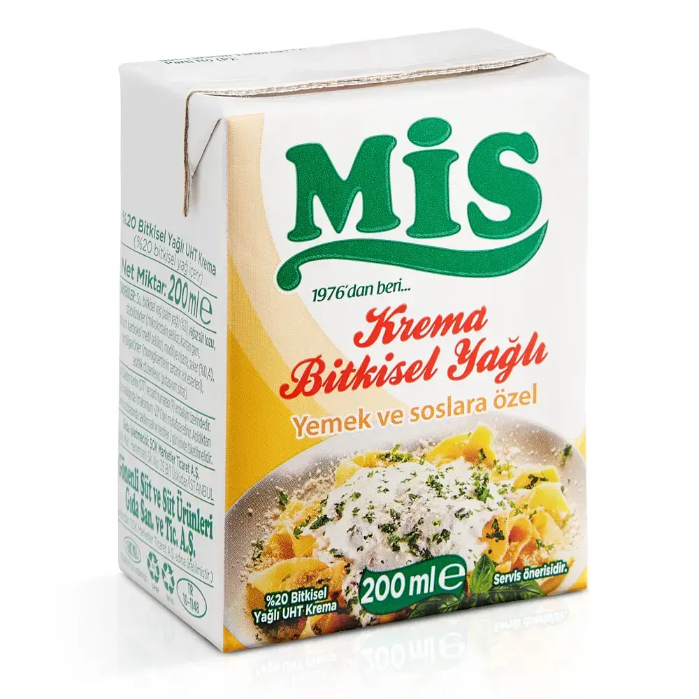 Mis Bitkisel Yağlı Krema %20 Yağlı 200 Ml