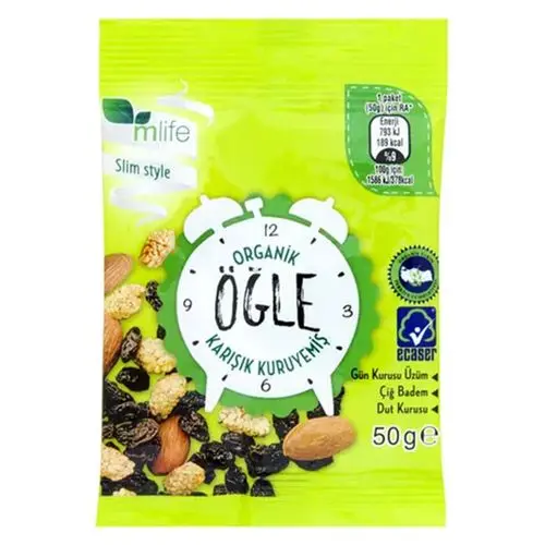 Mlıfe Organik Kuruyemiş Öğlen 50 G