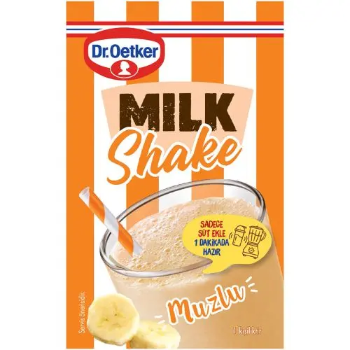 Dr. Oetker Toz Icecek Milkshake 3lu Muz Cikolata 66 Gr