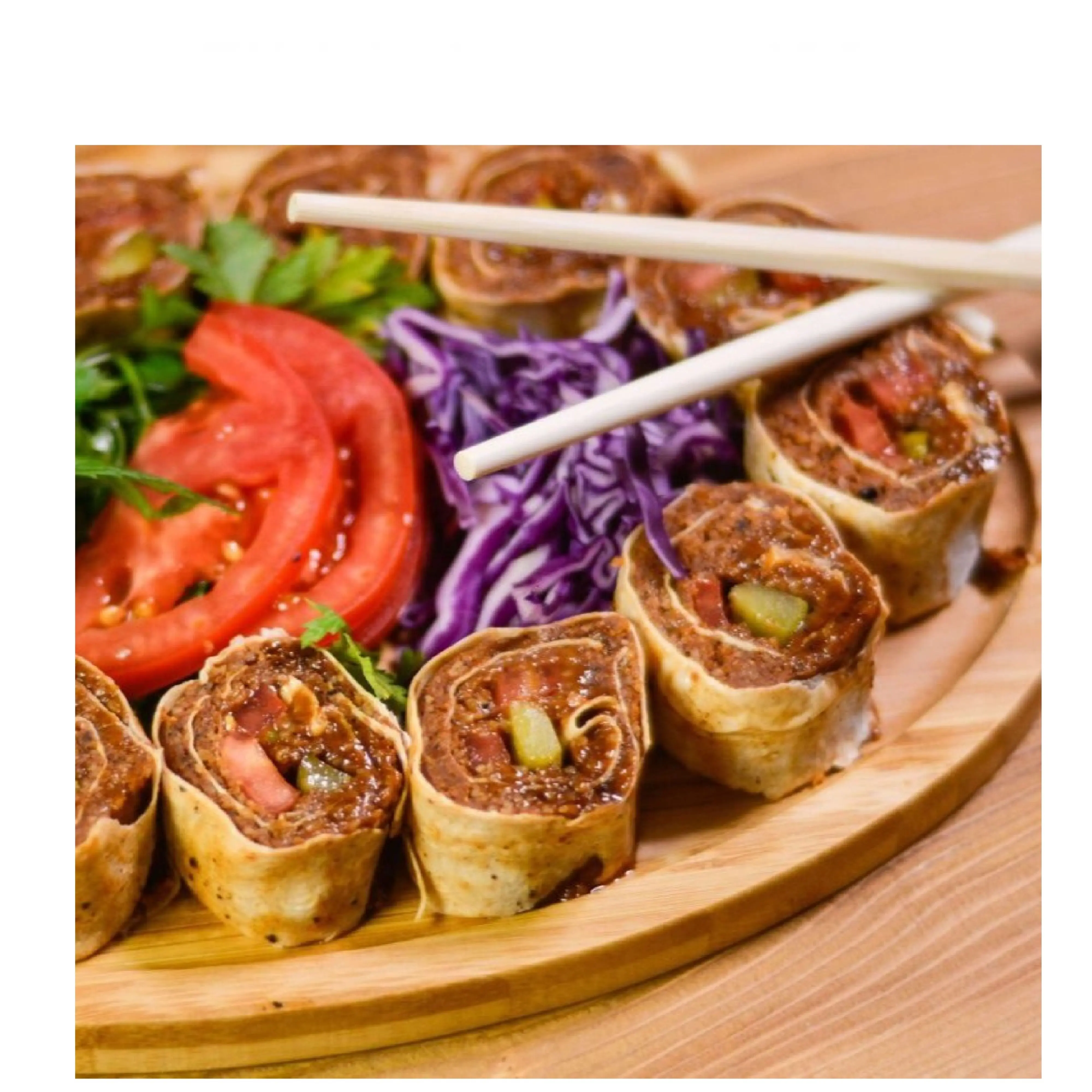 Sushi Çiğ Köfte (125 gr.) + Eker Ayran 17 cl.