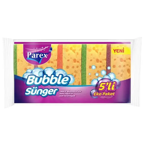 Parex Bubble Sünger Eko Paket 5li Adet