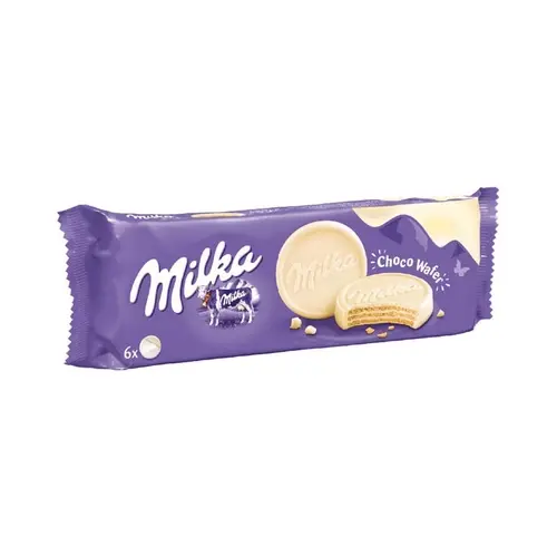 Milka Gofret Beyaz Çikolatalı, 180 GR