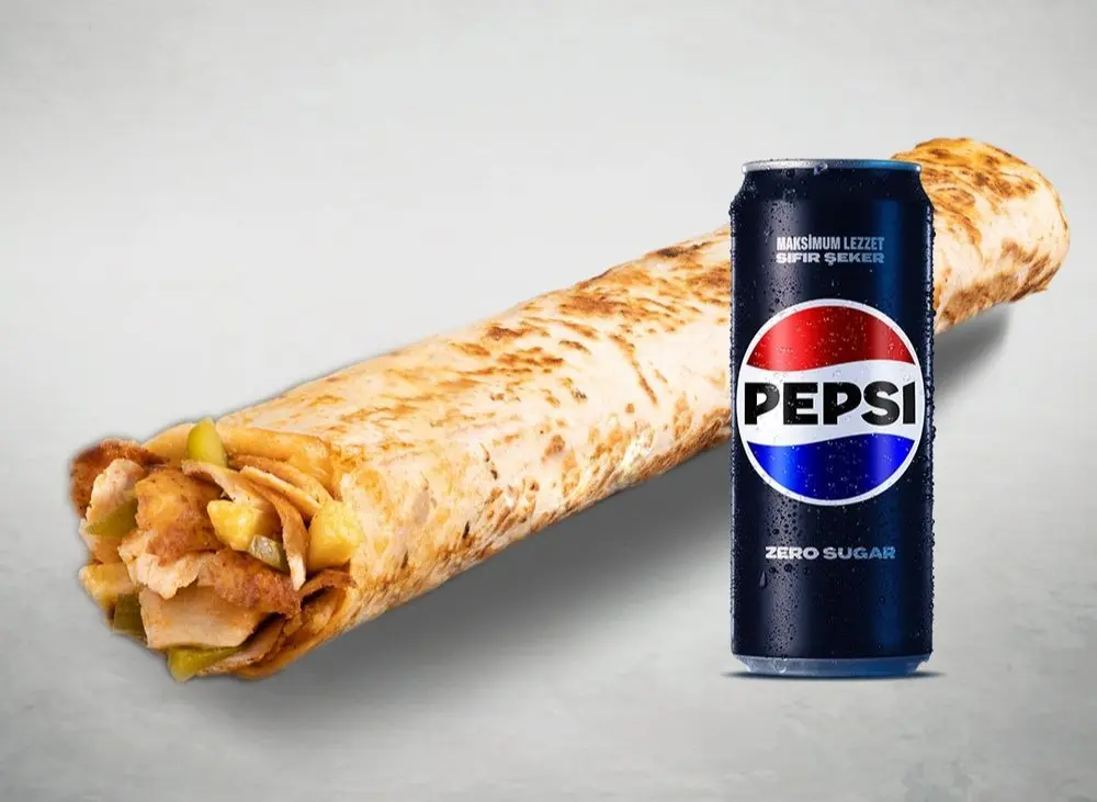 Pepsi Tavuk Döner Large Dürüm Menü