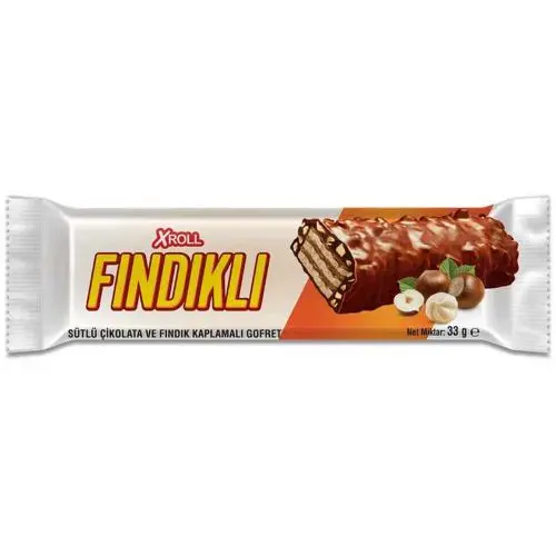 Xroll Gofret Çikolatalı ve Fındıklı 7 x 33 Gr