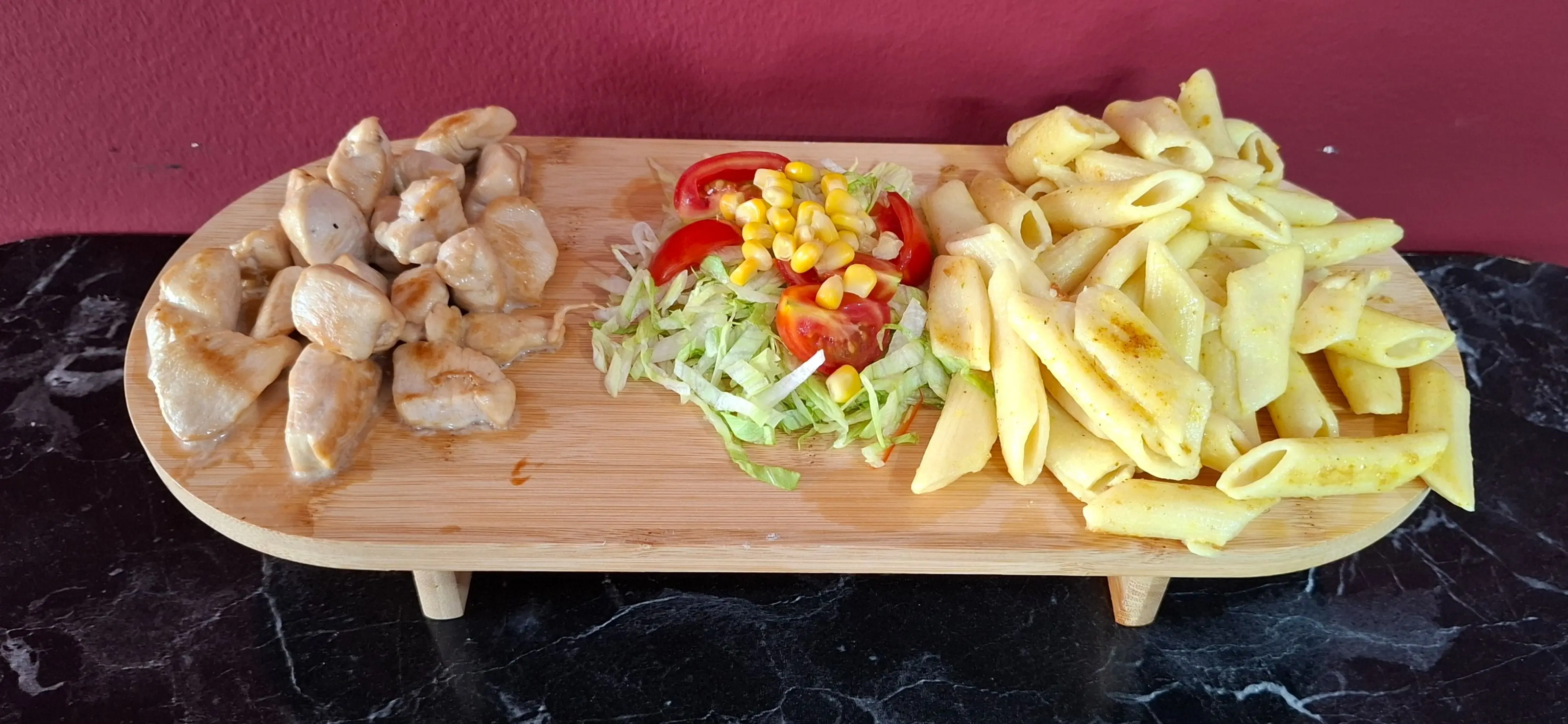 Kremalı Makarna & Teriyaki Soslu General Tso Tavuk