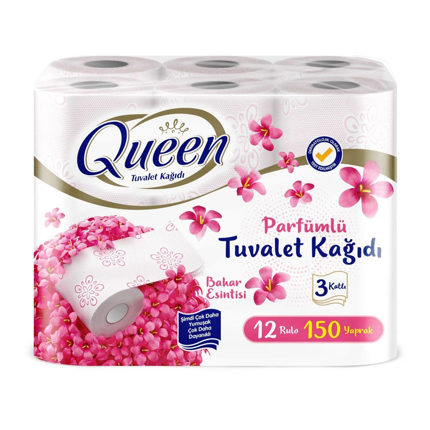 Queen Parfumlu 3 Katli Tuvalet Kagidi 12li Adet