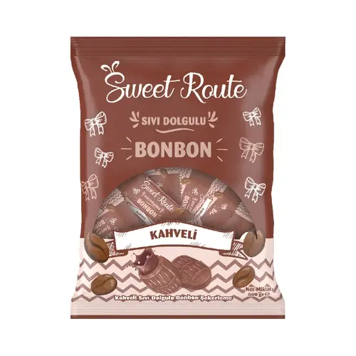 Sweet Route Sert Şeker Kahveli Dolgulu 500 Gr
