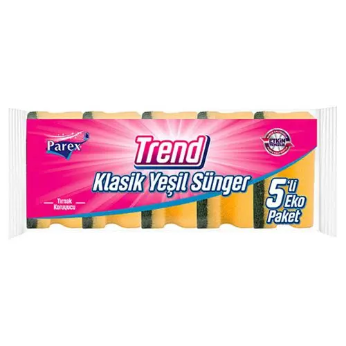 Parex Trend Klasik Sünger Oluklu 5 Adet
