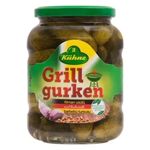 Kühne Salatalık Turşusu Alman Tipi Barbekü 670 Gr