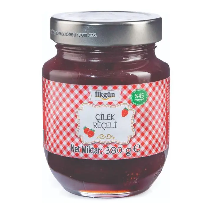 İlkgün Çilek Vişne Reçeli 380 Gr
