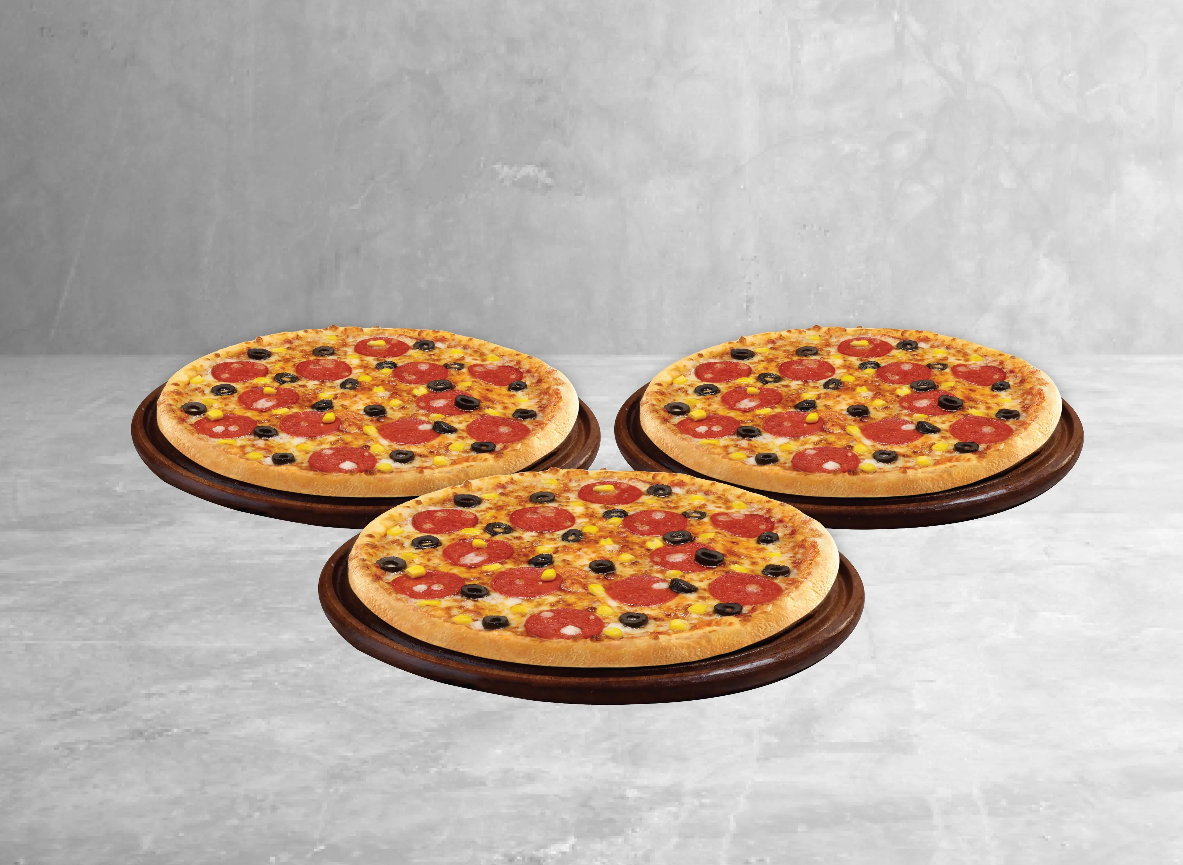 3 Orta Boy Pizza