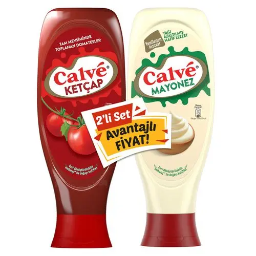Calve İkili Set Ketçap 610 Gr Mayonez 540 Gr