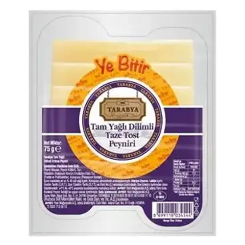 Tarabya Peynir Tost Dilimli Telli 75 Gr