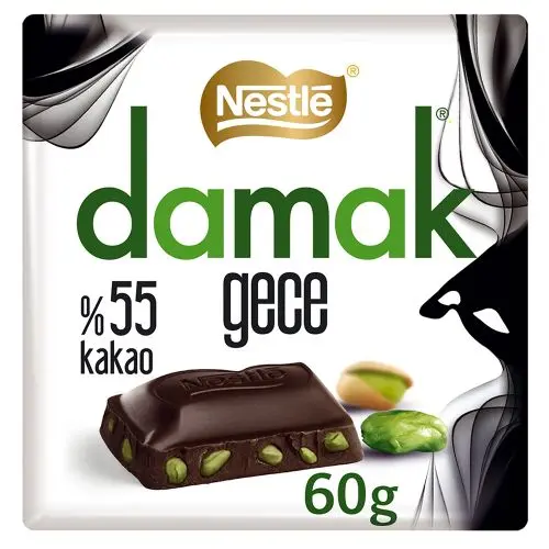 Nestle Damak Gece Ant.fıstık.bitter Çikolata 60 G