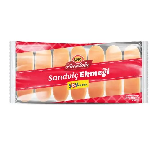 Uno Anadolu Sandviç Ekmeği 7*65 Gr