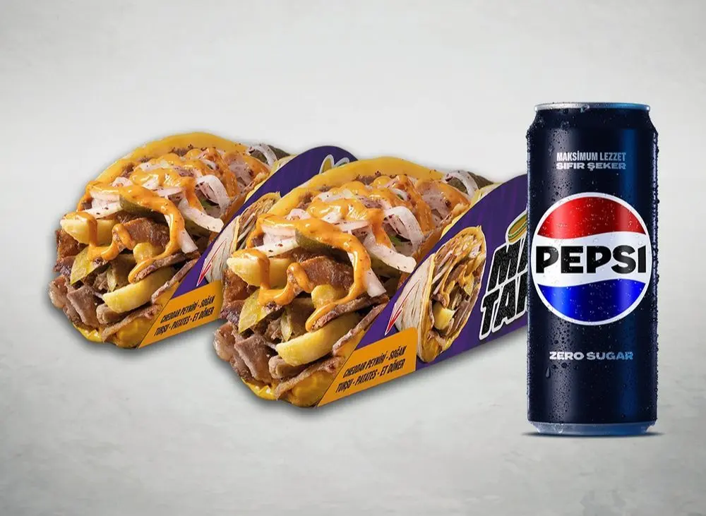 Pepsi 2'li Maytako Menü (Et Dönerden)