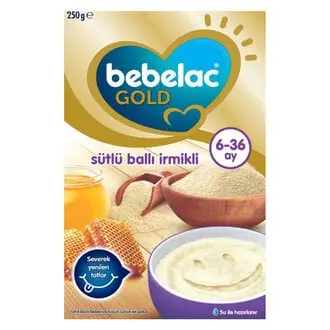 Bebelac Gold Sütlü Ballı Irmikli Ek Gıda 250 Gr