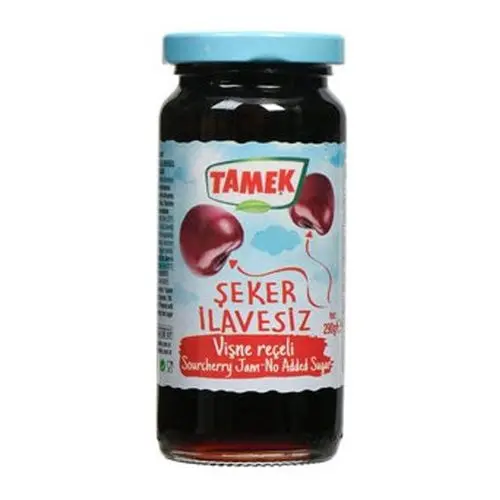 Tamek Stevialı Şeker İlavesiz Vişne Reçeli 290 Gr