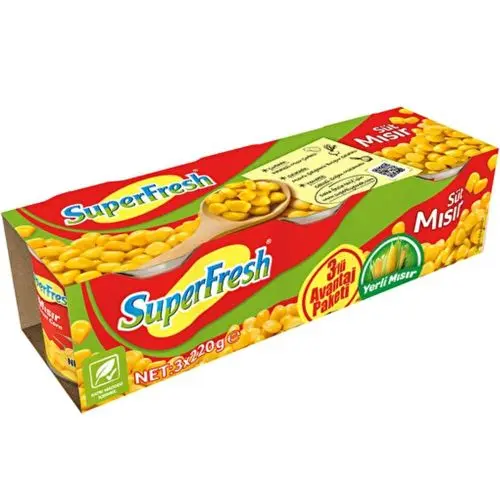 Superfresh Mısır Konservesi 600 Gr
