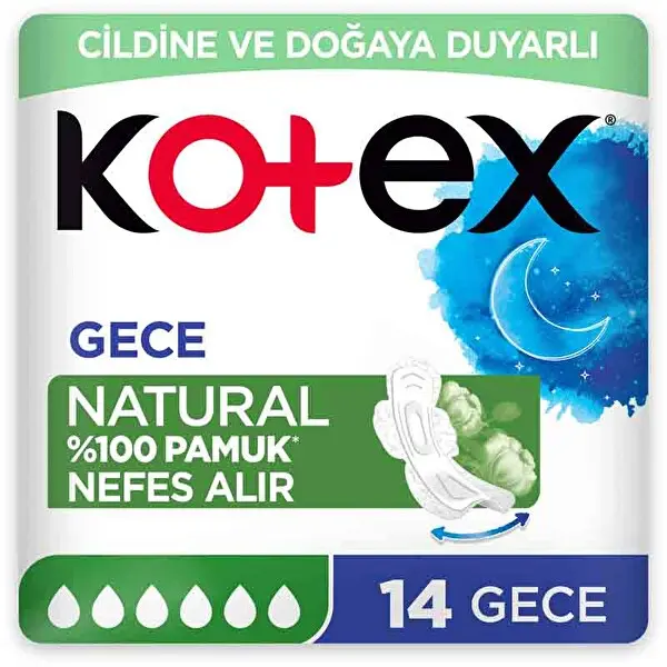 Kotex Natural Ultra Süper Gece 14 Adet