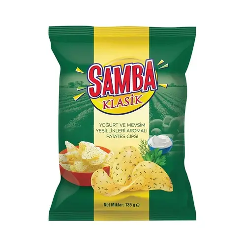 Cips Pat. Yog. Mev. Yeşillik. 135g Samba