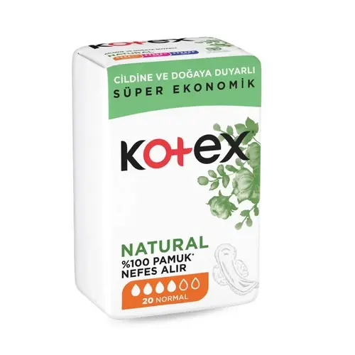 Kotex Natural Hijyenik Ped Normal 20 Adet