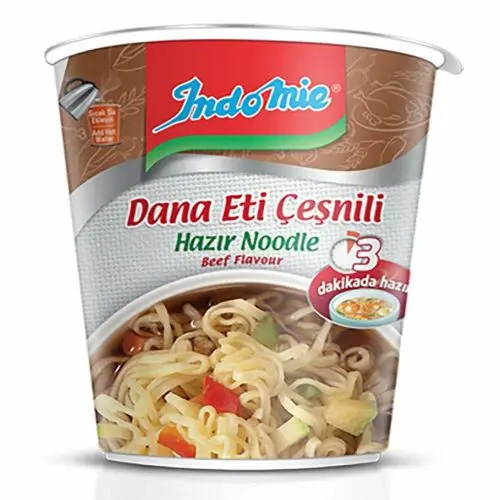 Indomie Dana Eti Çeşnili Noodle (Bardak) 60 Gr