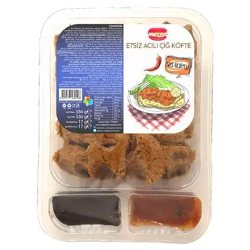 Mezzet Etsiz Acılı Çiğ Köfte & Sos 384 Gr