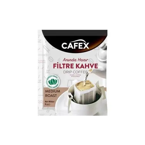 Cafex Kahve Filtre Tek İçimlik Medium 8 Gr