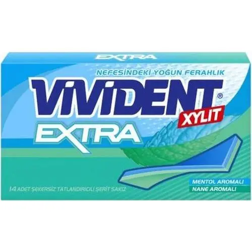 Vivident 45dk Cüzdan Yeşil Naneli Sakız 26 Gr