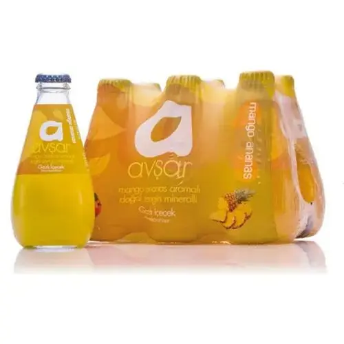 Avşar Mango Ananas Maden Suyu 6 Adet 200 Ml