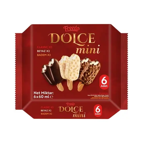 Freedo Dondurma Dolce Mini Classic Bademli Beyaz 6 x 60 ML