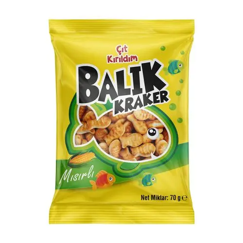 Çıtkırıldım Kraker Balık Mısırlı 70 Gr