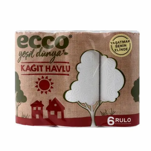 Ecco Yeşil Dünya Havlu 6 Adet