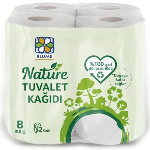 Blume Nature 2 Katli Tuvalet Kagidi 8li Adet